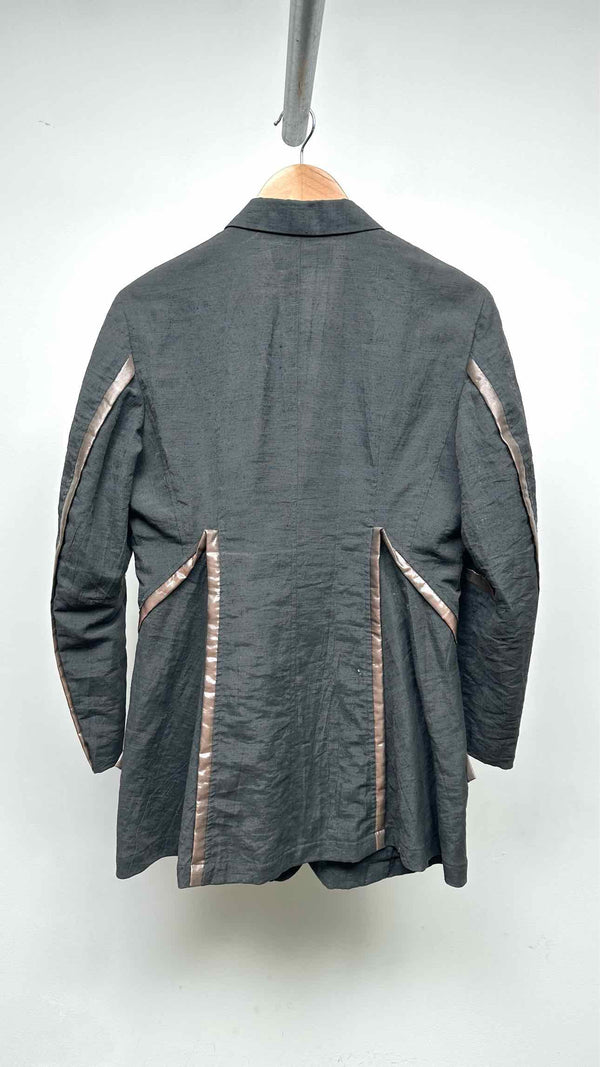 Issey Miyake Wrinkly Piping Detailed  Suits