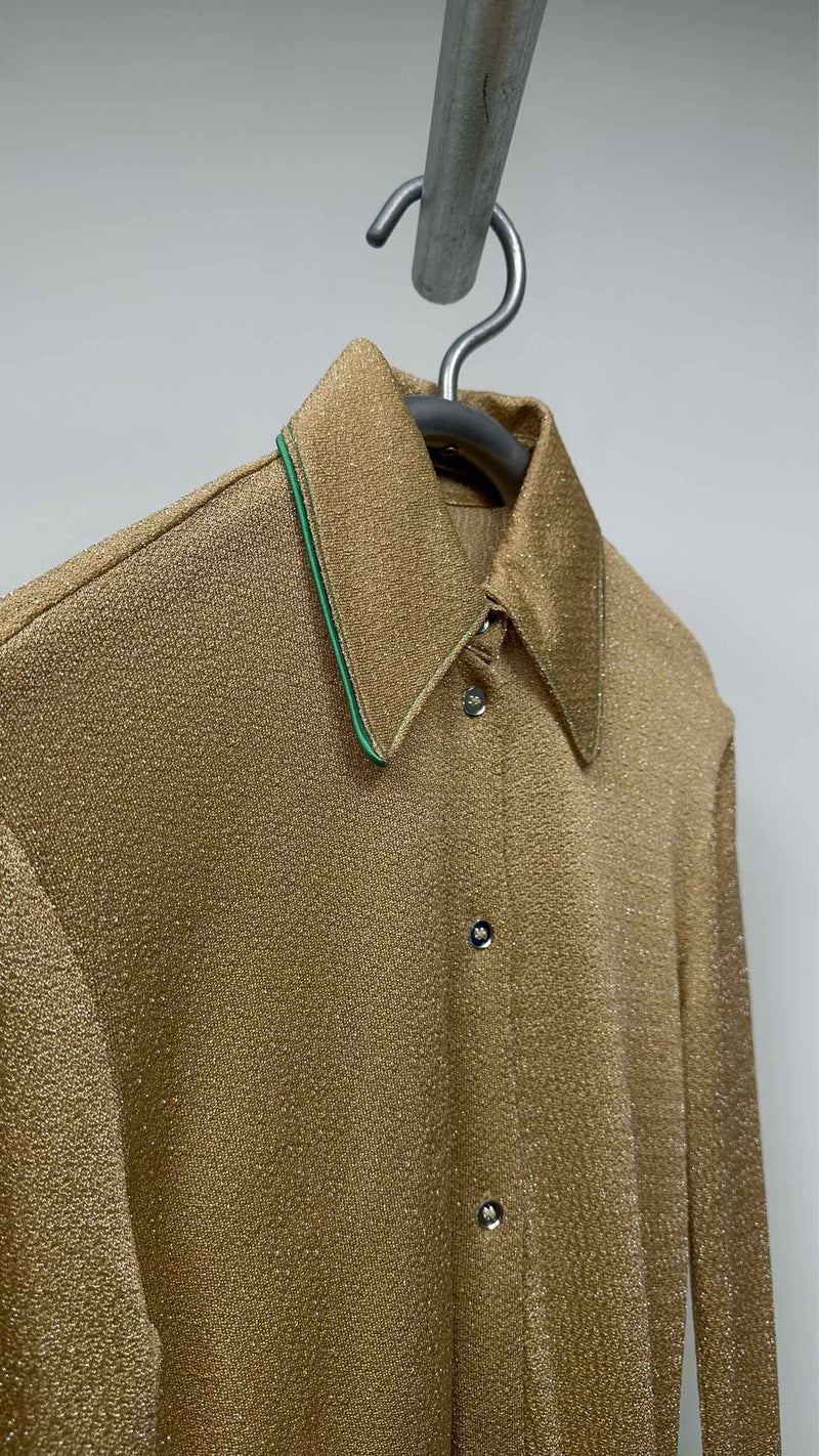 Acne Studios Glitter Long Knit Shirt