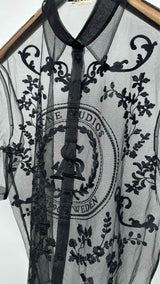 Acne Studios S/S Embroidered Mesh Shirt