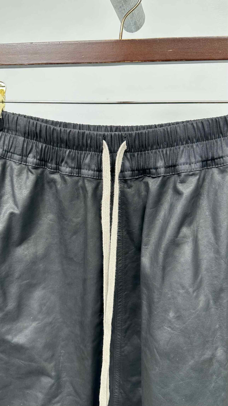 Rick Owens Basket Swingers Leather Shorts