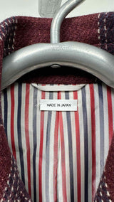 Thom Browne Double-Breats Plaid Trech Coat