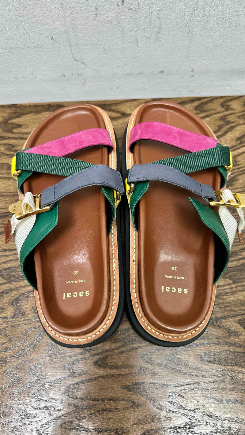Sacai Hybrid Belted Platform Sandals
