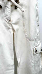Alexander McQueen High-waisted Drawstring Wide Cargo Pants