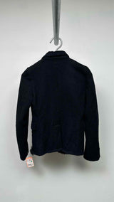 Black Comme Des Garçons Faux-Fur Wool Jacket