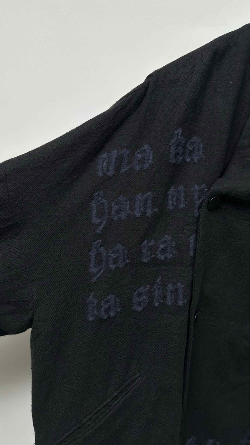 Blackmeans Oversized Jacquard Kimono Jacket
