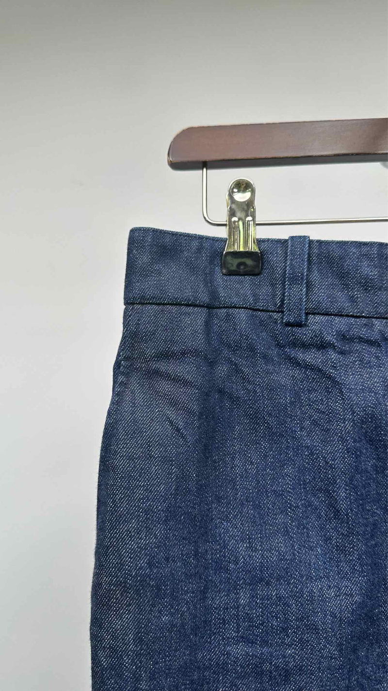 Calvin Klein 205W39NYC Center-Seam Side-Velvet Jeans