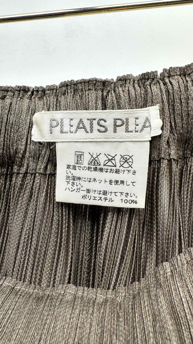 Pleats Please Drop-crotch Pleayed Croped Easy Pants