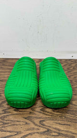 Bottega Veneta Rubber Clog In Parakeet Sandals