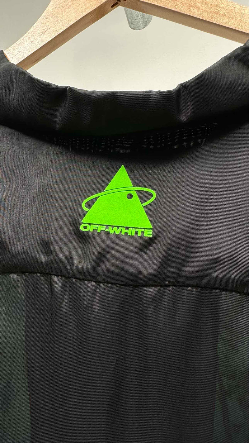 Off-White S/S Printed Satin Shirt