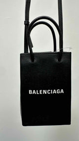 Balenciaga Leather Logo Shoulder Bag