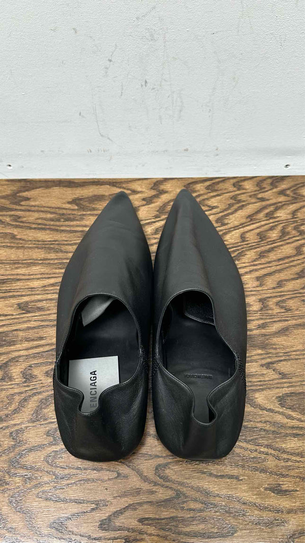 Balenciaga Smooth Lambskin Flat Mules