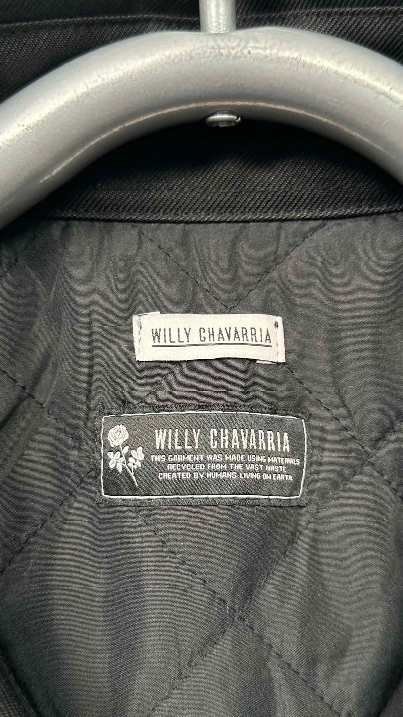 Willy Chavarria Oversized Quilted-lining TrackerJacket