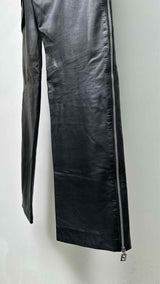 Fendi Drawsring Leather Cargo Pants