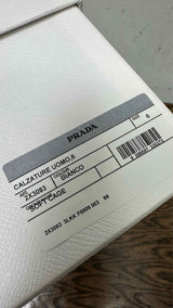 PRADA Soft Cage Blanco Sandals