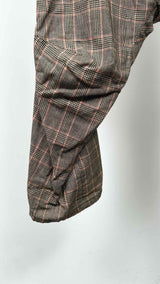 Nemeth Houndstooth Drop-Clutch Crop Pants