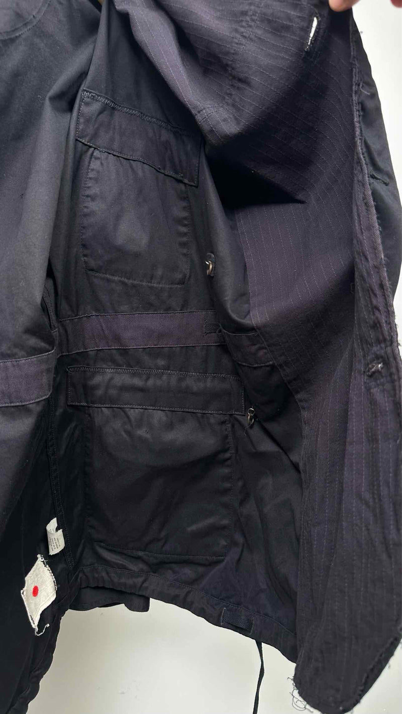 Kapital Pinstripe-hybrid Ring Coat