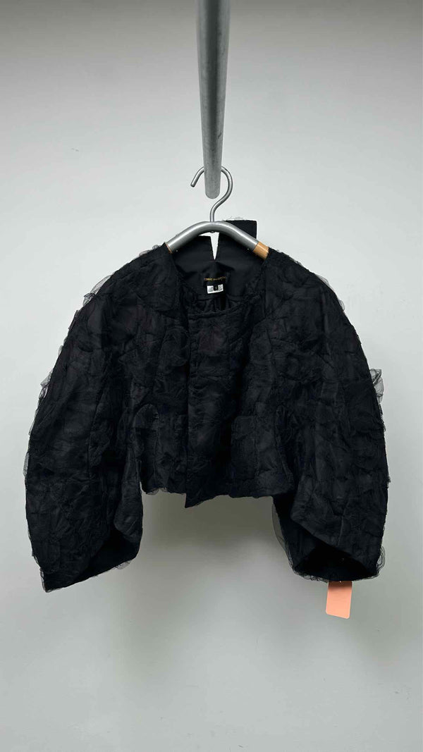Comme Des Garcons Mesh Covered Padded Wide Jacket