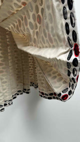 Black Comme Des Garçons Printed Pleated Easy Skirt