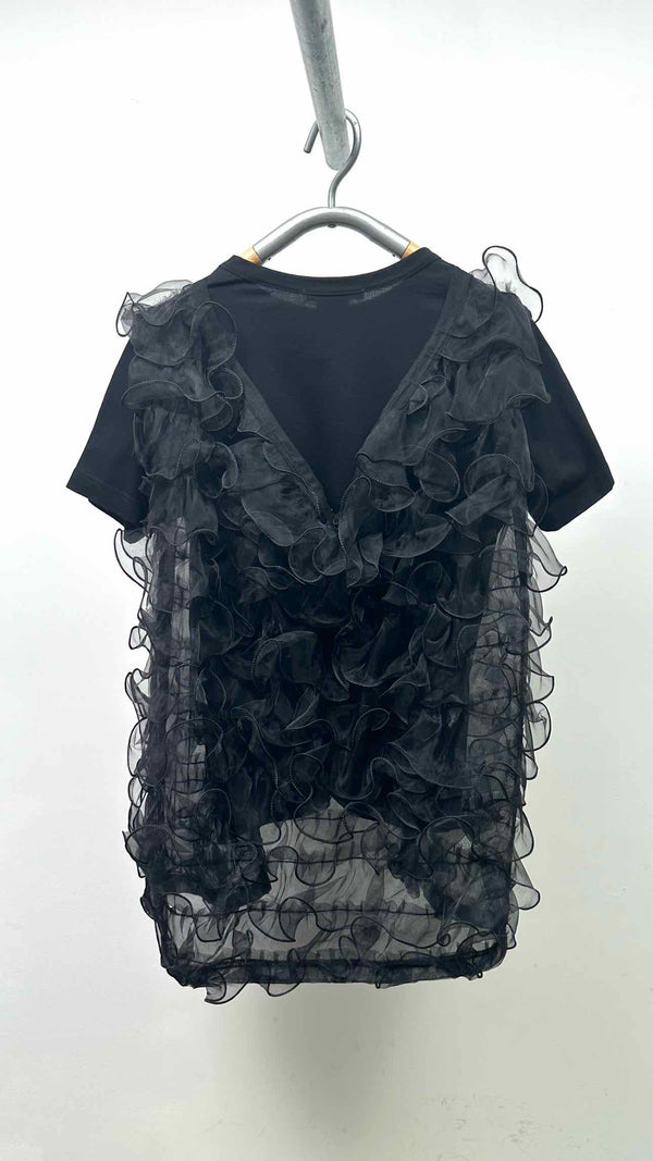 Comme Des Garcons S/S Mesh Tiered Layered Top