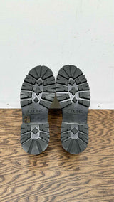 CELINE Triomphe Patent Leather Flats