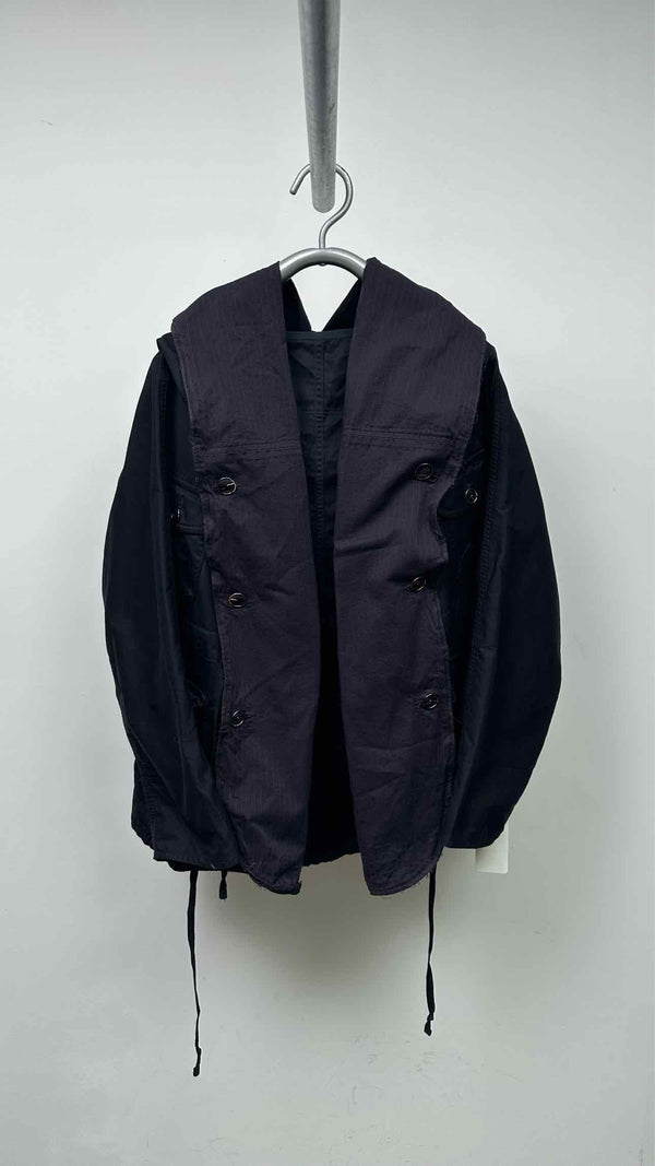 Kapital Pinstripe-hybrid Ring Coat