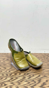 Miu Miu Bubble-sole Leather Mules