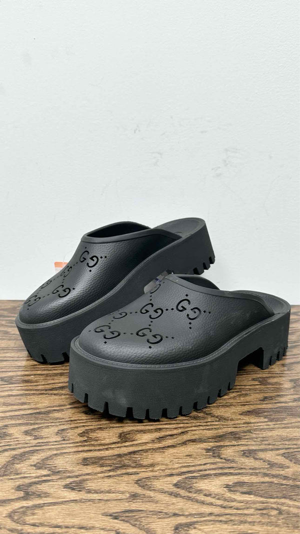 Gucci GG Monogram Perforated Elea Sandals