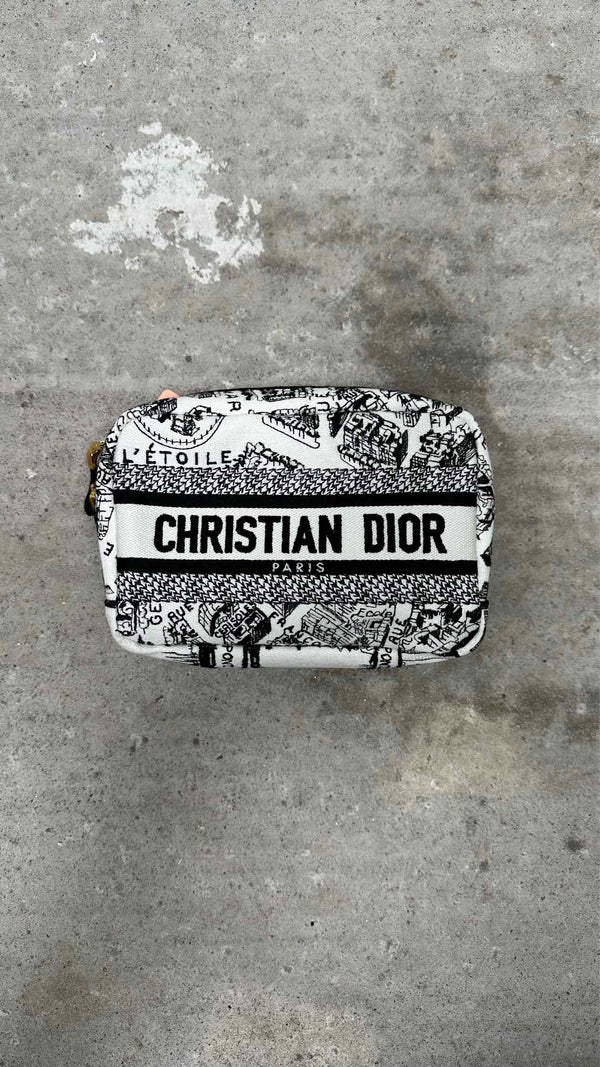 Dior Embroidered Logo Cosmetic Bag