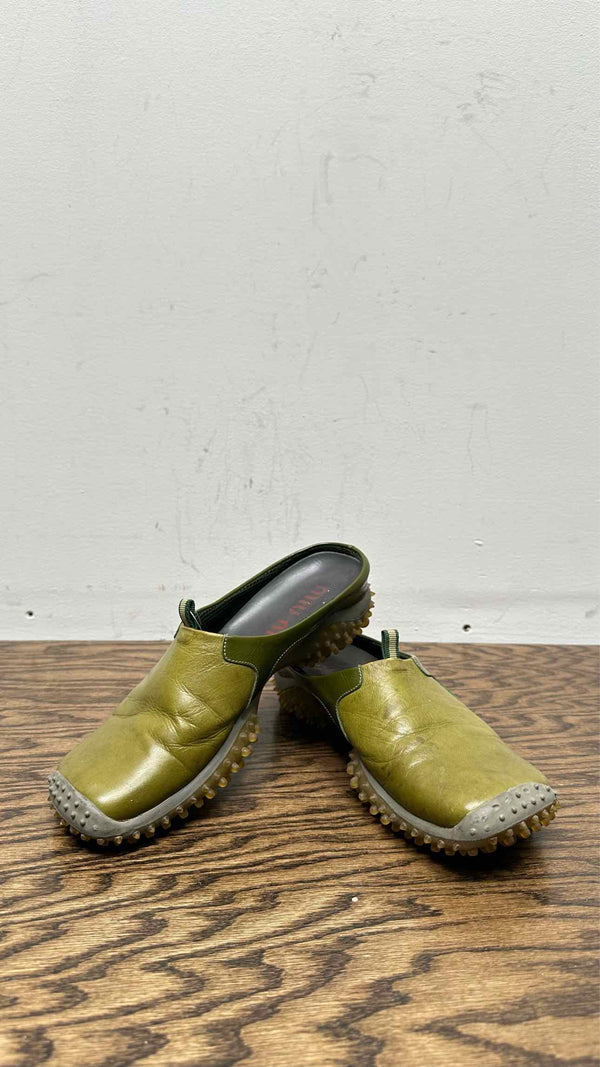 Miu Miu Bubble-sole Leather Mules