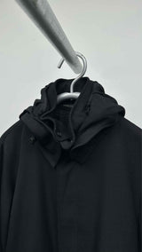 Yohji Yamamoto Pour Homme Wool Gabadine Hooded Mods Coat