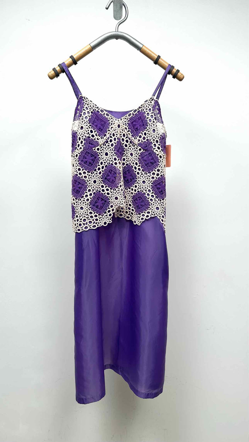 Comme Des Garçons Comme Des Garçons N/S Crochet-layered Dress