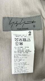 Yohji Yamamoto Pour Homme Cropped Wide Easy Pants