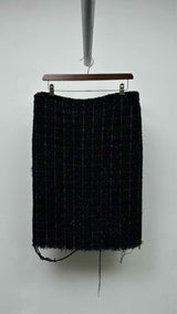 Junya Watanabe MAN Tweed Row-end Pleated Skirt