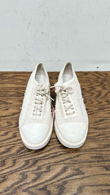 Chanel Tweed Patent Leather Sneakers