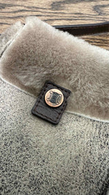 CELINE Shearling Mini Shoulder Bag