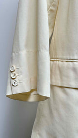 Comme Des Garcons Gathered Collar Light Jacket
