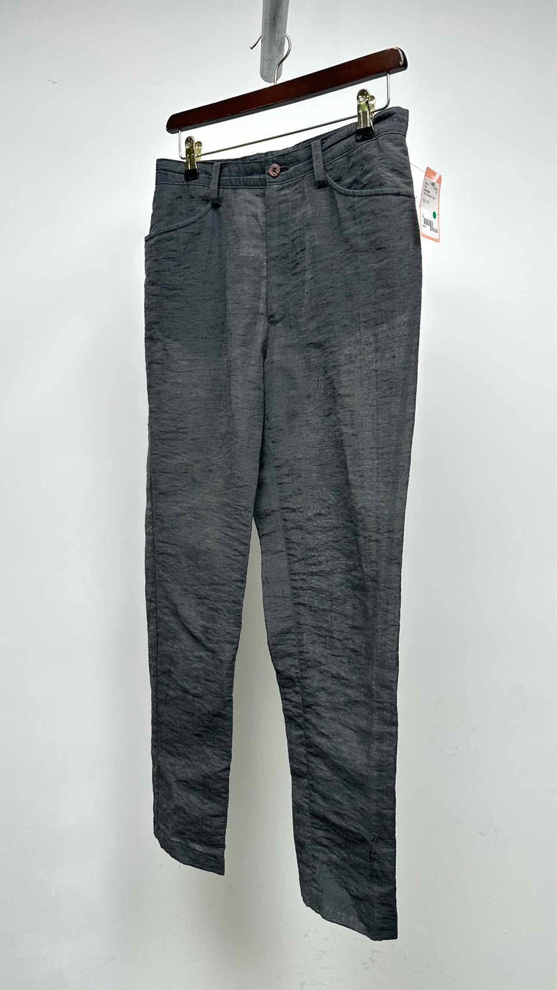 Issey Miyake Wrinkly Piping Detailed  Suits