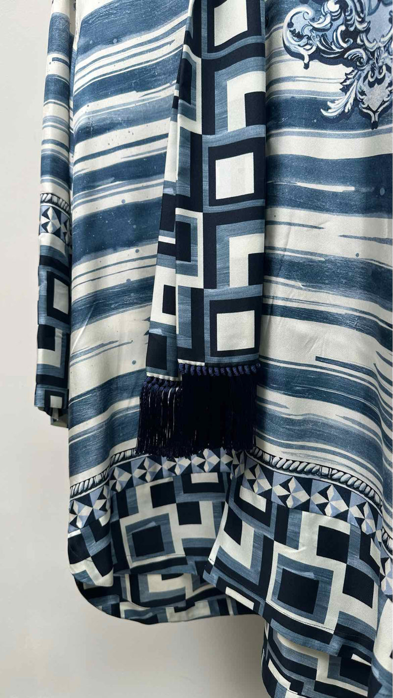 Dolce & Gabbana Half-sleeve Front-tie Printed Shirt