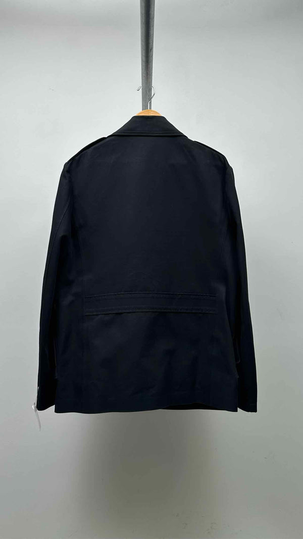 Margiela Leather Canvas Trench Jacket