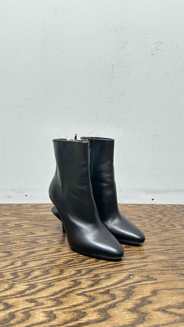 Margiela Cut-out Letaher Ankle Boots