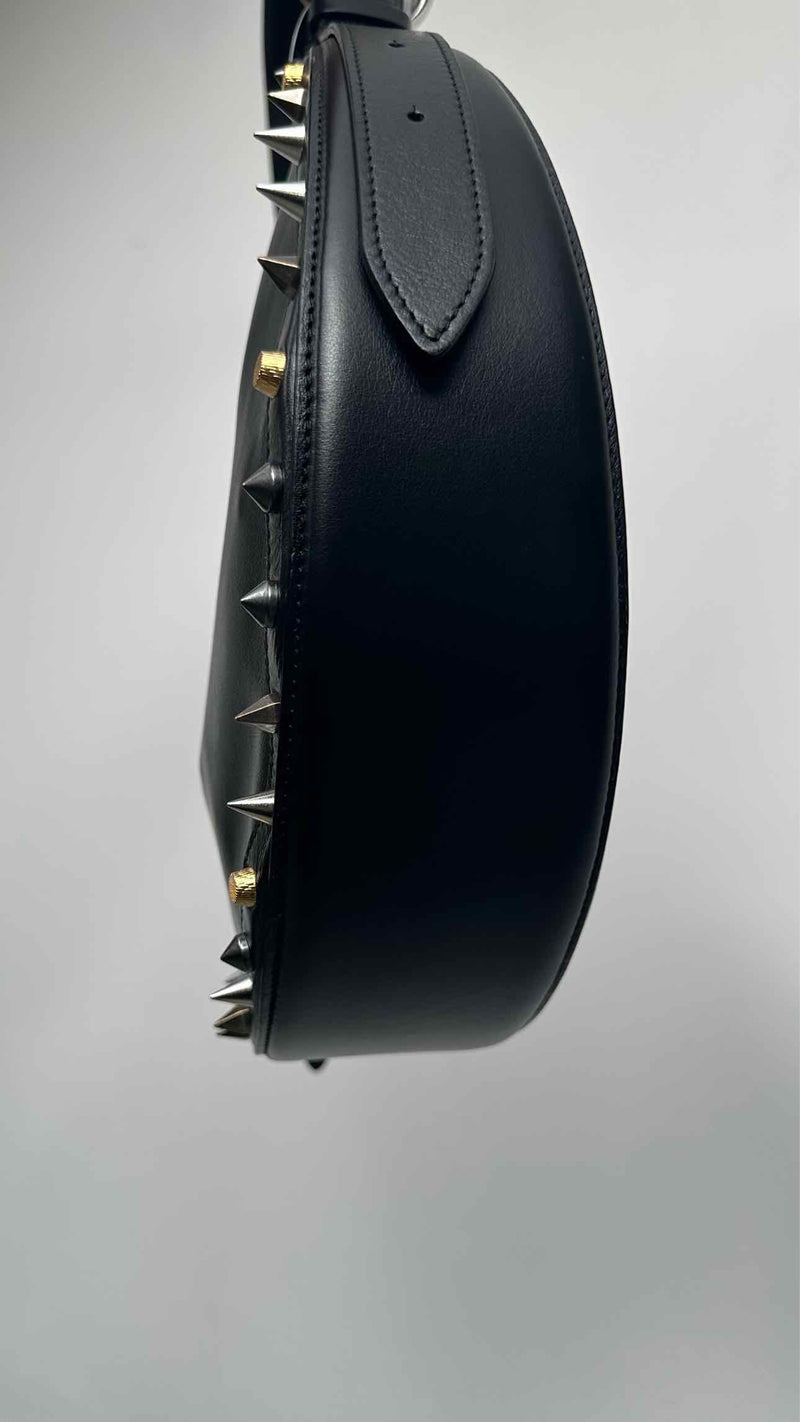 Marine Serre Crescent Moon Studded Bag