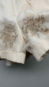 Lena Lumelsky Jacquard Back-Skirt Shorts