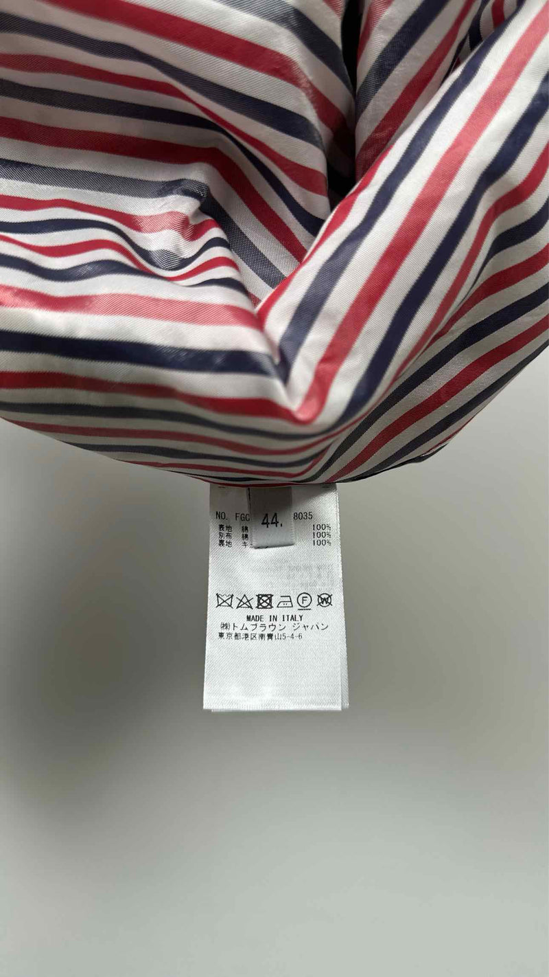 Thom Browne Pleated Asymmetrical Plaid Mini Skirt
