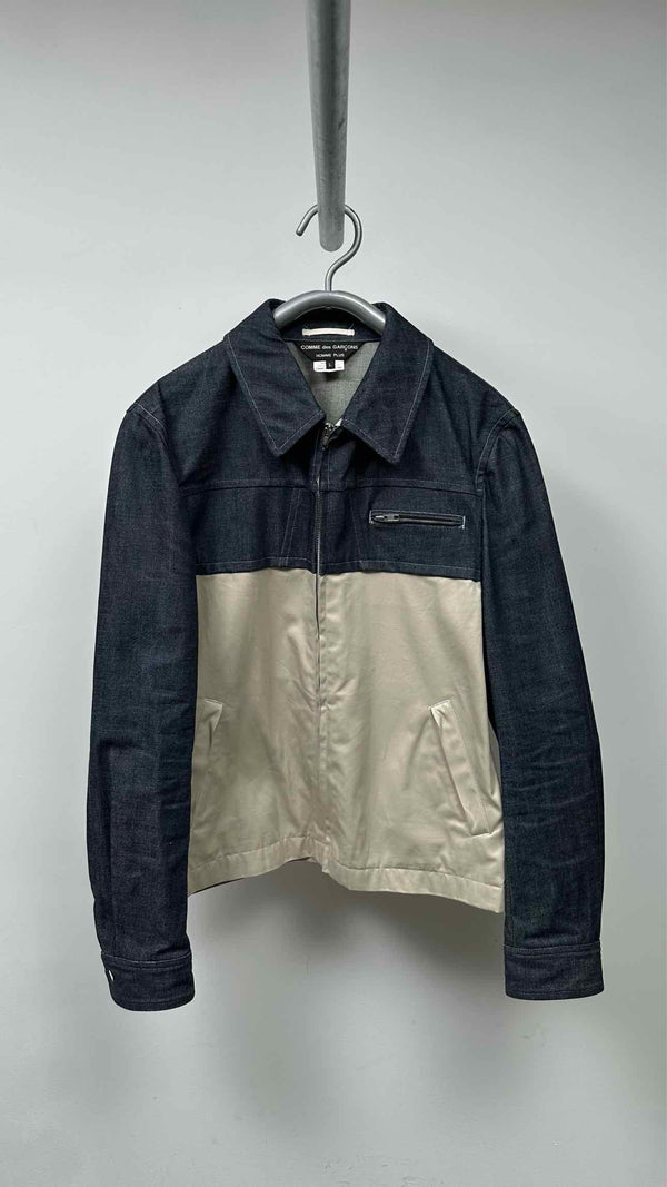 Comme Des Garcons Homme Plus Zip-up Denim Hybrid Jacket