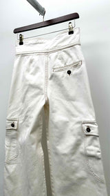 Alexander McQueen High-waisted Drawstring Wide Cargo Pants