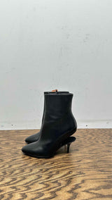 Margiela Cut-out Letaher Ankle Boots