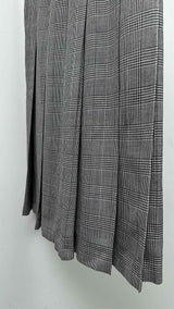 Comme des Garcons Black Houndstooth Pleated Long Skirt