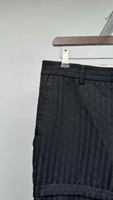 Comme Des Garcons Homme Plus Stripe Jacquard Armer Cropped Pants