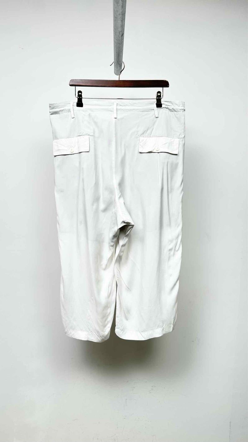 Yohji Yamamoto Pour Homme Cropped Wide Easy Pants