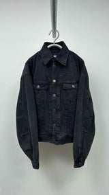 Willy Chavarria Oversize Quilted Lining Denim Jacket